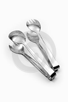 Two serving tong or tongs photo