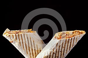 Two shawarma sandwich