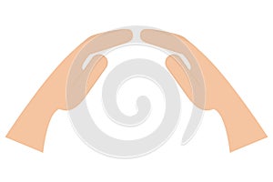 two sheltering hands icon