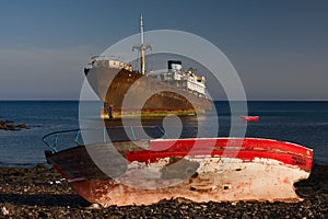 Two shipwrecks