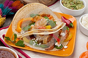 Two Shrimp Fajitas