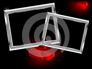 Two silver frames