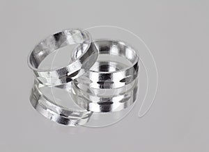 Two silver rings