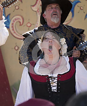 Two singers at Renaissance Fair