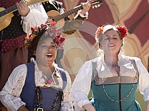 Two singers at Renaissance Fair