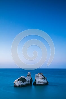 The "Two Sisters" rock in Torre dell'Orso, Malendugno, Puglia, Italy photo