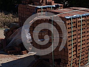 Two Skids of Bricks From Tornado Damage Repair