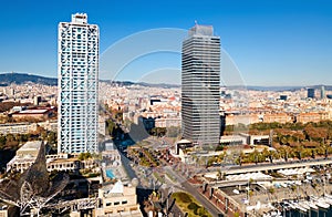 Two skyscrapers of Barcelona photo