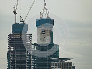 Construction of Two Skyscrapper in Jakarta photo