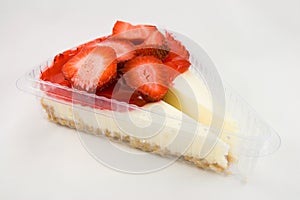 Two Slices of Strawberry Cheesecake