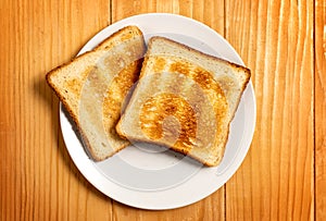 Two Slices of Toast Bread