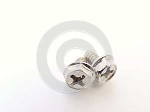 Two Small Computer Screws