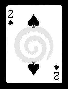 Two of spades playing card,