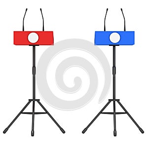 Two Speaker Podiums on Tripod