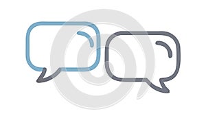 Two Speech Bubbles Ã¢â¬' Conversation, Chat, Communication, vector design Generative AI