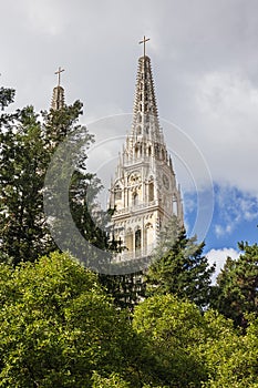 The two spires of the Zagreb Cathedral