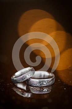 Two splendid wedding rings photo