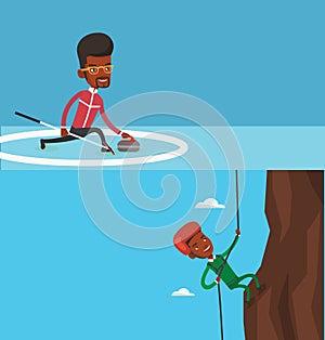 Two sport banners with space for text.