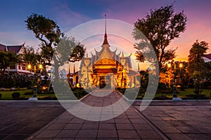 Two Statue Giant in Wat Arun, Bangkok, Thailand