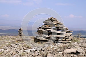 Two stone zen towers