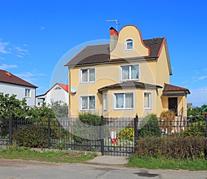 Two-storeyed house in the private sector