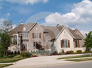 Two Story Brick and Stone Home