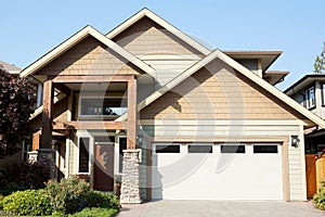 Modern Canadian House Design Home Exterior Front View Siding