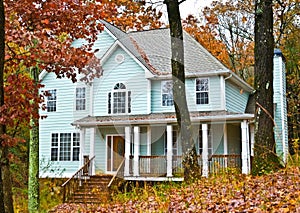 Two Story House With Porch