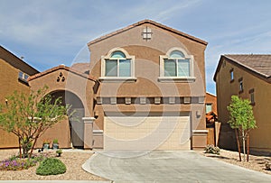 Two-story Stucco Home in Tucson, Arizona