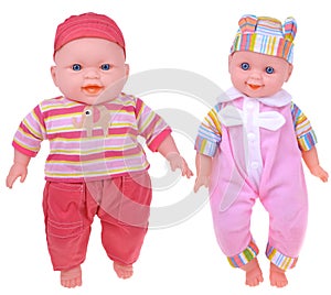 Two strange freak baby dolls