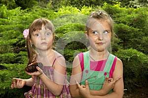 Two strange little girls