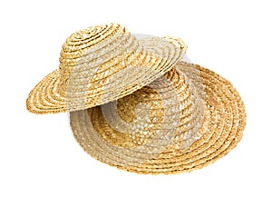 Two straw hats