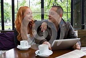 Two students drinking coffee