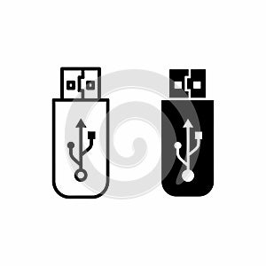 USB Flash Drive Icon Set