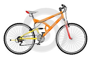 Two suspension mountain bike