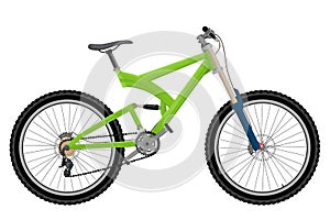 Two suspension mountain bike