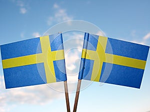 Two swedish flags
