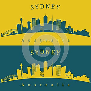 Two Sydney skylines