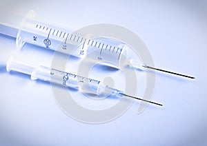 Two syringes with remedy