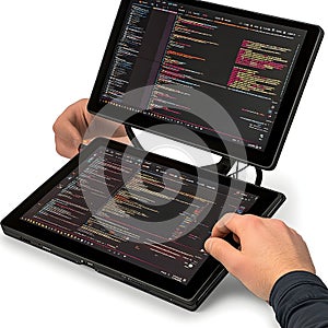 Coding on Dual Screens