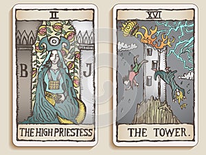 Two Tarot Cards v. 2
