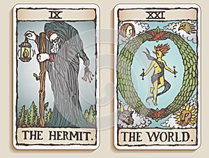 Two Tarot Cards v. 4