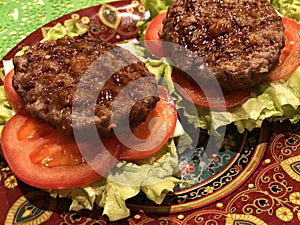 Two tasty homemade burgers