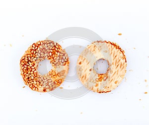 tea cookies with sesame,image of a