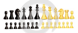Two teams of the chess