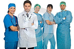 Two teams of doctors photo