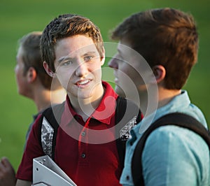 Two Teen Boys Talking