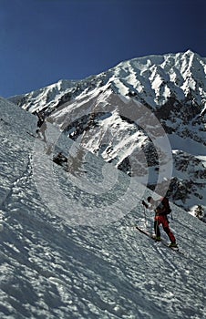 Two Telemark Skiers photo