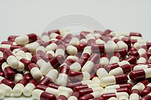 Two tone antibiotic capsule pills, drug resistance
