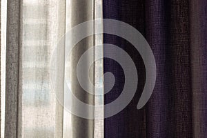 Two tone curtain for background
